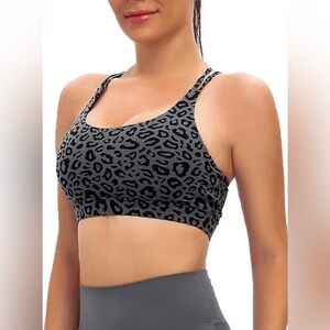 Leopard Print Sports Bra